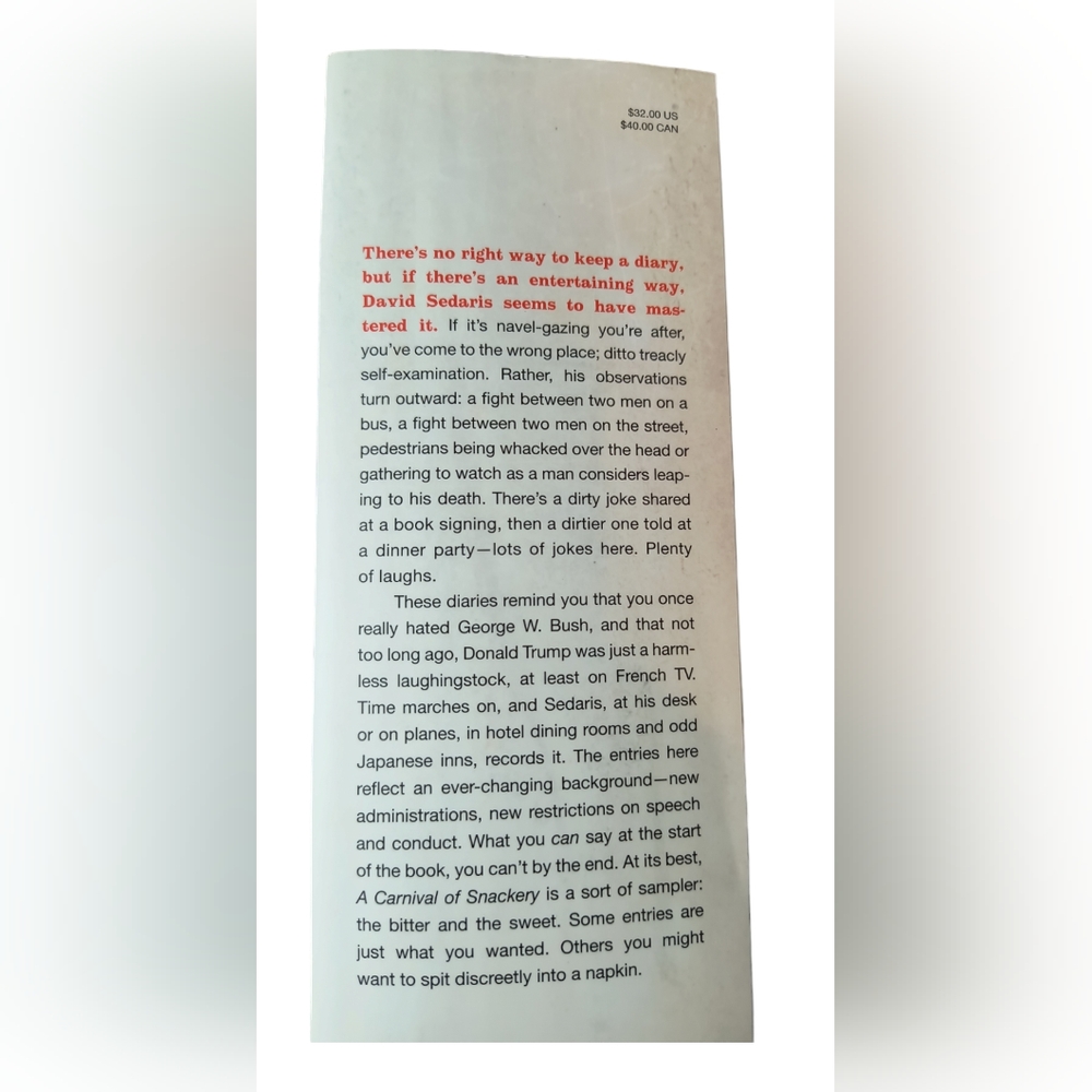 A Carnival of Snackery: Diaries (2003-2020) by David Sedaris - Hardcover - Picture 4 of 4
